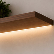 Mueble para TV Oasis Lambrin 160 cm con Repisa LED en Nogal